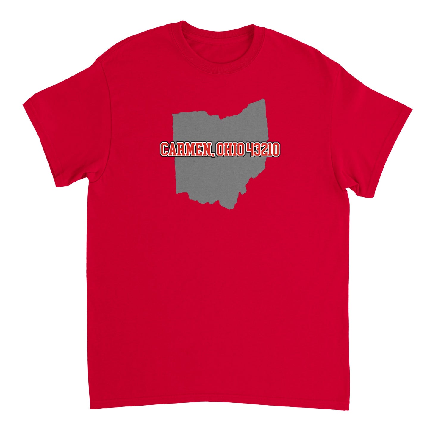 Grey Ohio Design Heavyweight Unisex Crewneck T-shirt