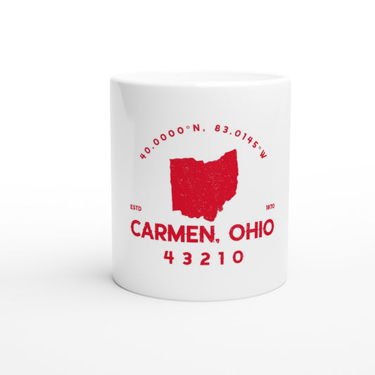Carmen Ohio Logo White 11oz Ceramic Mug