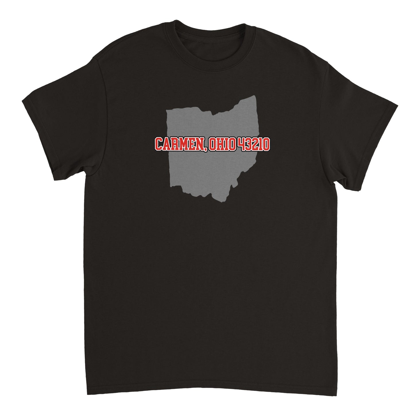 Grey Ohio Design Heavyweight Unisex Crewneck T-shirt