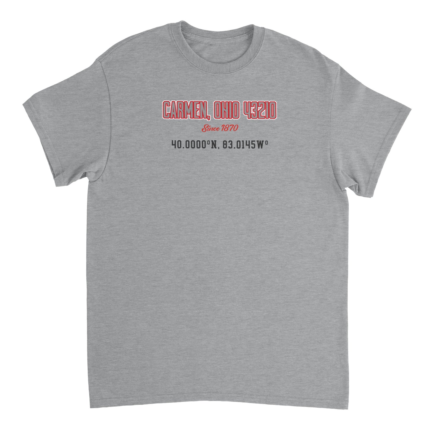 Carmen Location Design on Heavyweight Unisex Crewneck T-shirt