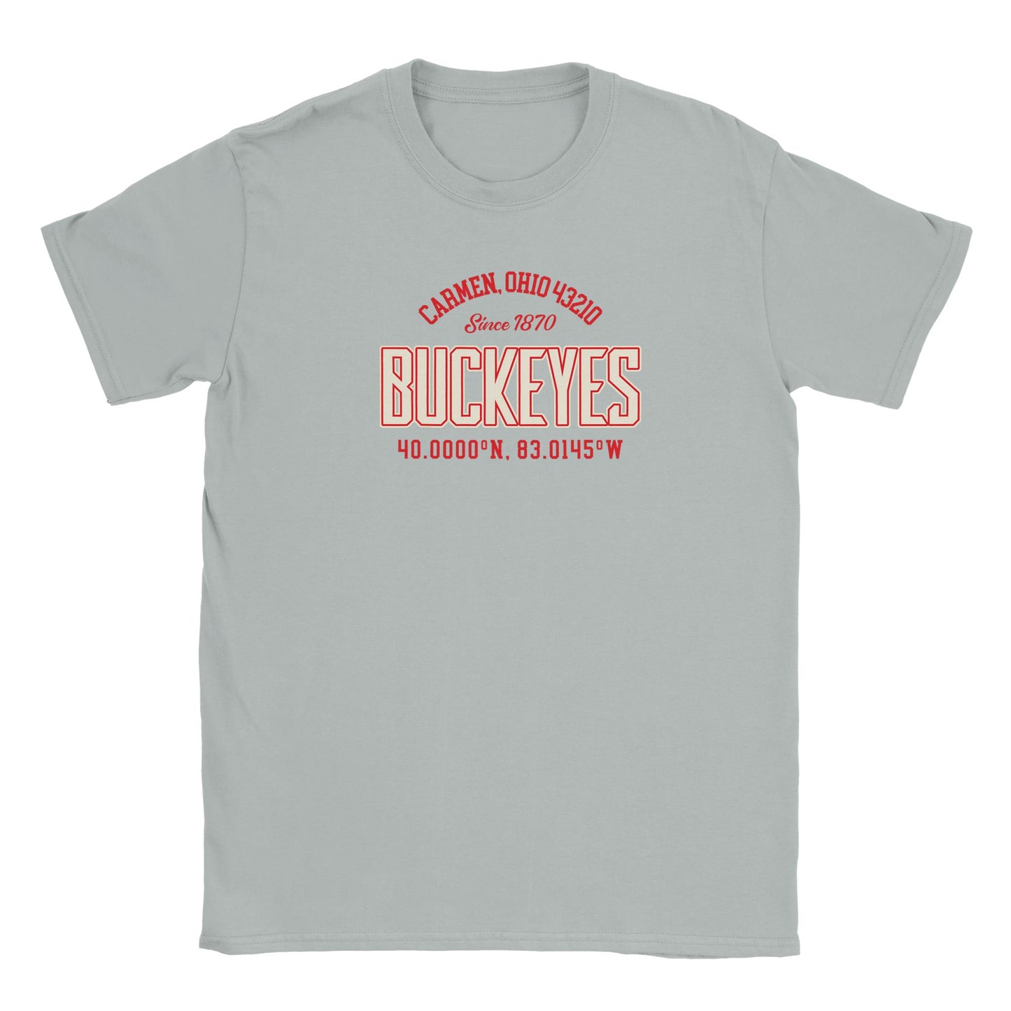 1870 Buckeye Design on Classic Kids Crewneck T-shirt
